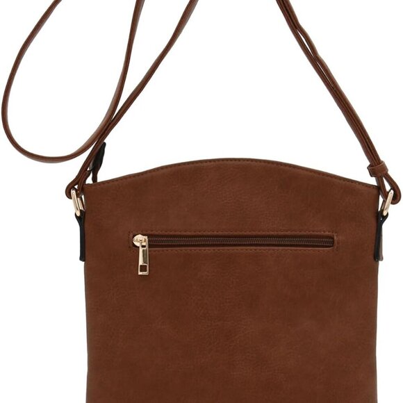 Triple Zip Pocket Large Crossbody Bag - Picture 5 of 7